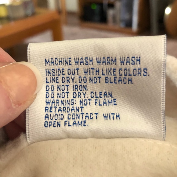 NWOT-Cream, Size Lg., Golden Grove Fleece Jacket - Picture 4 of 4